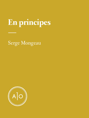 cover image of Serge Mongeau